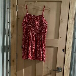 Floral Red Sundress